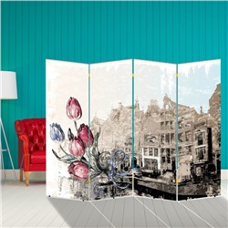 Ширма "Тюльпаны. Декор 1" 200 × 160 см
