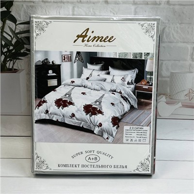 Комплект постельного белья САТИН 2-ух спальный AIMEE №9