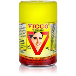 Зубной порошок Ваджраданти, 50 г, производитель ВИККО; Vajradanti Toothpowder, 50 g, VICCO