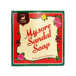 Аюрведическое сандаловое мыло Майсор, 150 г, производитель Карнатака Сопс; Mysore Sandal Soap, 150 g, Karnataka Soaps