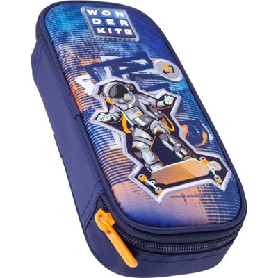 Рюкзак школьный c эргономичной спинкой Kite 724, 36 х 27 х 16, с наполнением: мешок, пенал Space Skating, синий