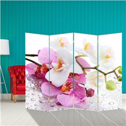 Ширма "Нежные орхидеи", 200 × 160 см