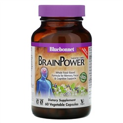 Bluebonnet Nutrition, Targeted Choice, Brain Power, поддержка мозга, 60 растительных капсул