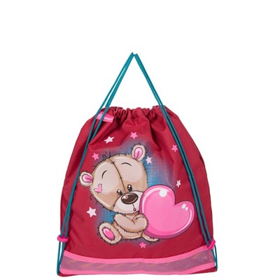 Рюкзак каркасный Hummingbird TK, 37 х 32 х 18, + мешок для обуви, для девочки, Forever frends, розовый
