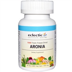 Eclectic Institute, Арония, 450 мг, 90 растительных капсул