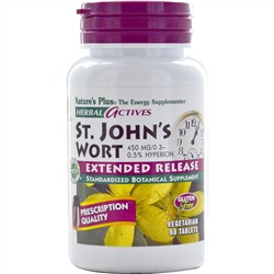Nature's Plus, Herbal Actives, St. John's Wort, 450 mg, 60 Vegetarian Tablets