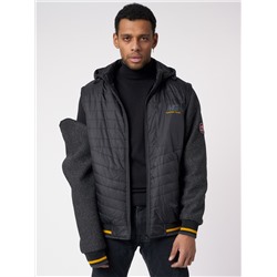 Куртка со съемными рукавами мужская черного цвета 3500Ch
