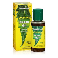 Масло нима, от кожных заболеваний, 50 мл, производитель Байдьянатх; Neem oil, 50 ml, Baidyanath