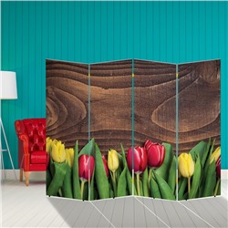 Ширма "Тюльпаны. декор 10" 200 × 160 см