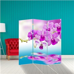 Ширма "Нежная орхидея", 160 × 150 см