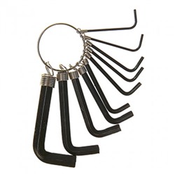 Набор ключей шестигранников TUNDRA basic, 10 штук на кольце (1.5 - 10 мм)