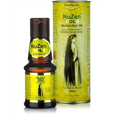 Масло для волос Голд Хербл, 100 мл, производитель НуЗен; Gold Herbal Hair oil, 100 ml, NuZen