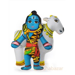 Набор мягких игрушек Шива и Нанди, производитель махабазар.клаб; Set of soft toys Shiva & Nandi, MAHAbazar.club