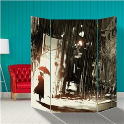 Ширма "Дама под дождем", 160 × 160 см