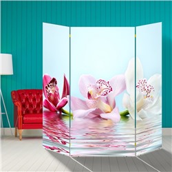 Ширма "Орхидеи на воде", 160 × 160 см