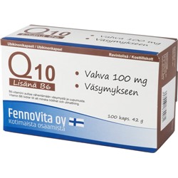 Пищевая добавка Fennovita 42G Ravintolisä Q10 + B6  100 кап