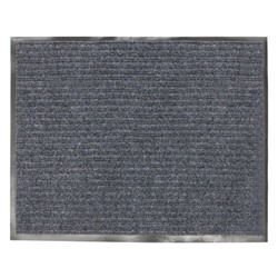 Коврик ворсовый влаго-грязезащитный Лайма серый 120х150 см