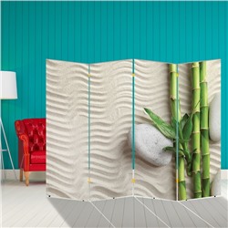 Ширма "Бамбук. декор 15" 200 × 160 см, двухсторонняя