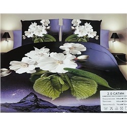 Комплект постельного белья Французский стиль САТИН 5D 2-ух спальный №8