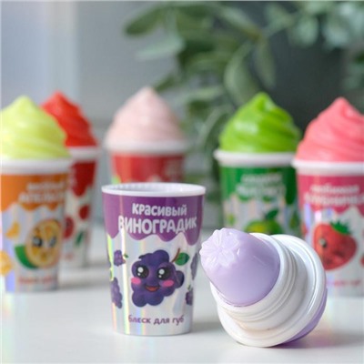 Блеск для губ "Мороженое" 7 грамм, МИКС цветов и вкусов