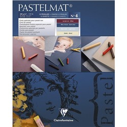 Альбом для пастели А3 300*400 мм Clairefontaine Pastelmat 12 листов склейка 360 г/м2, 4 цвета 96112С