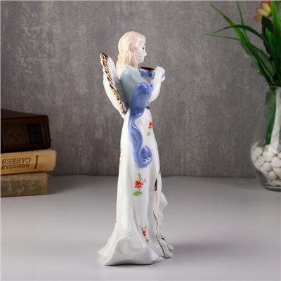 Сувенир керамика "Ангел-девушка со скрипкой" 20,5х10х6,3 см