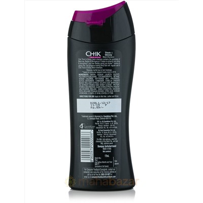 Шампунь для волос Шик, густые и сияющие волосы, 180 мл, производитель Кевин Кейр; Chik Thick & Glossy Shampoo, 180 ml, CavinKare