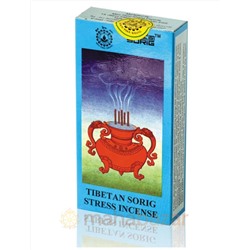 Тибетские благовония для снятия стресса, 20 палочек, производитель Сориг; Tibetan incense, 20 sticks, Sorig