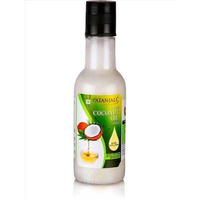 Кокосовое масло нерафинированное пищевое, 250 мл, Патанджали; Coconut Oil Virgin Edible, 250 ml, Patanjali