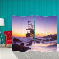 Ширма "Корабли. Декор 30" 200 × 160 см, двухсторонняя