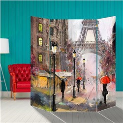 Ширма "Будни Парижа", 160 × 160 см