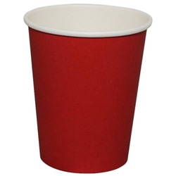 Стакан одноразовый бумажный для горячих напитков Red, 250 мл, 50 шт