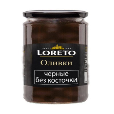 Маслины без косточки Loreto 330 гр (Испания)