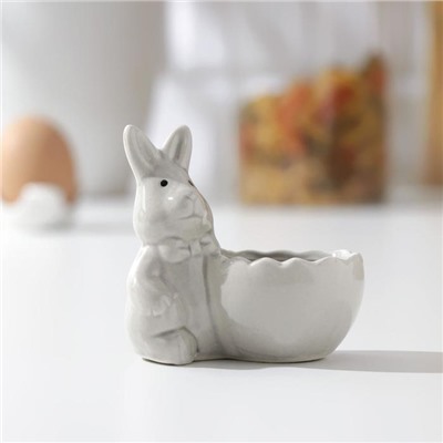 Подставка для яйца «Сеньор кролик», 8×5×8 см, цвет МИКС