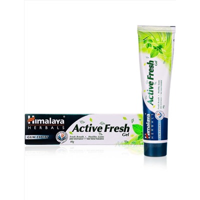 Зубная паста-гель Активная Свежесть, 80 г, производитель Хималая; Active Fresh Gel, 80 g, Himalaya