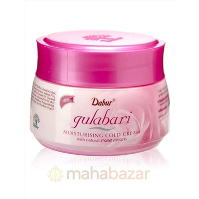 Охлаждающий крем для лица с маслом розы Гулабари, 100 мл, производитель Дабур; Gulabari moisturising cold cream, 100 ml, Dabur
