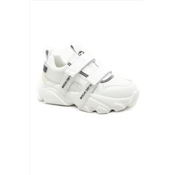 Белые комбинированные кроссовки