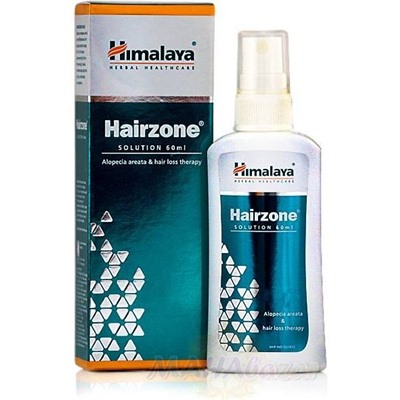 Хэйрзон, спрей от выпадения волос, 60 мл, произодитель Хималая; Hairzone Solution, 60 ml, Himalaya