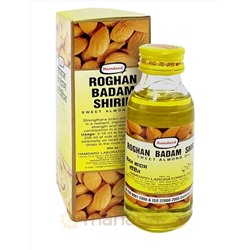 Миндальное масло Рогхан Бадам Ширин, 100 мл, производитель Хамдард; Almond Oil Roghan Badam Shirin, 100 ml, Hamdard
