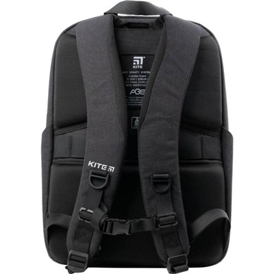 Рюкзак молодёжный, Kite 2580, 44.5 х 30 х 16 см, эргономичная спинка, Сity, серый