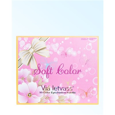 Via Letvass Палетка теней  для век Soft Color, 99 цветов