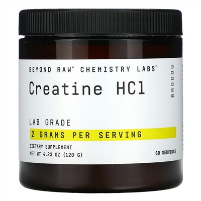 GNC Beyond Raw, Chemistry Labs, Creatine HCL, 4.23 oz (120 g)
