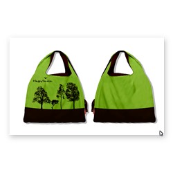 Эко-сумка (деревья) цвет зеленый