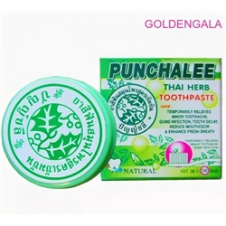 087612 Punchalee Fresh & Clean Thai Herb Toothpaste Травяная зубная паста, 35г (Тайланд)