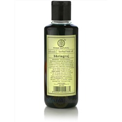 Масло для роста волос Брингарадж, 210 мл, производитель Кхади; Bhringraj Herbal Hair Oil, 210 ml, Khadi