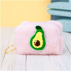 Кошелёк меховой "Avocado", pink