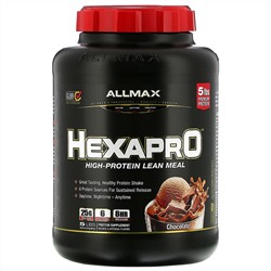 ALLMAX Nutrition, Hexapro, смесь из 6 протеинов ультрапремиального качества, шоколад, 2,27 кг (5 фунтов)