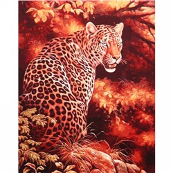 Картина рисование по номерам 40*50 см "Леопард" 8014