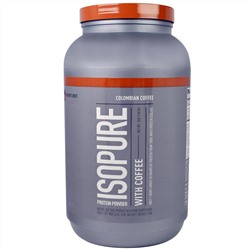 Isopure, Белковый порошок с кофе, колумбийский кофе, 3 фунта (1361 г)