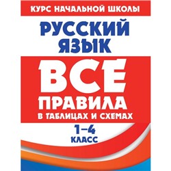 Русский язык. Все правила в таблицах и схемах. 1-4 классы. Жуковина Е. А.